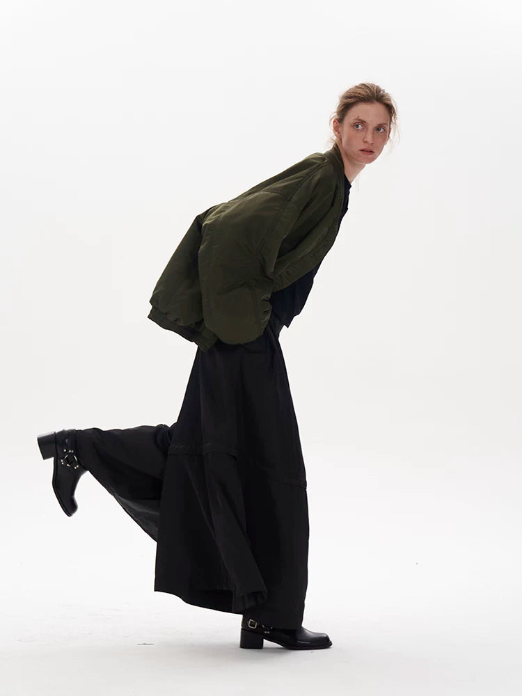 Lorbrv | Oversized Sleeve Bomber Jacket for Women