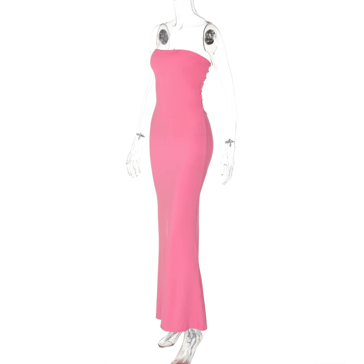 Lorbrv | European-American One-Shoulder Tube Top High-Waist Dress for Women