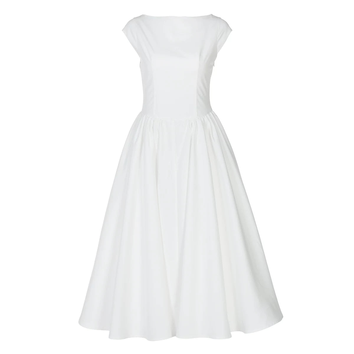 Lorbrv | French Solid Color Sleeveless Backless Slim Dress