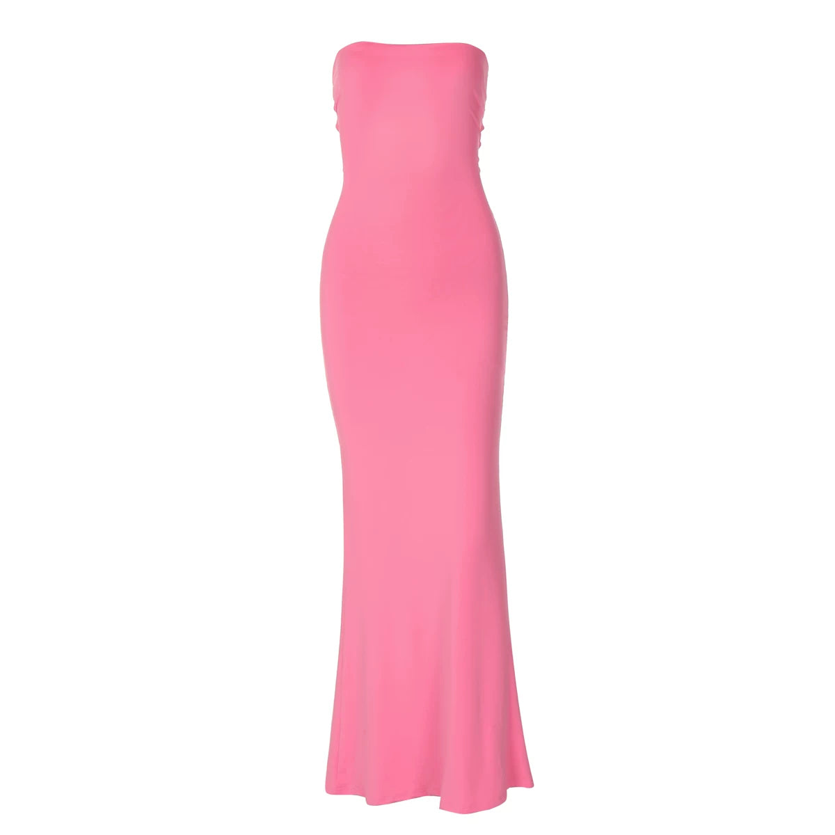 Lorbrv | European-American One-Shoulder Tube Top High-Waist Dress for Women