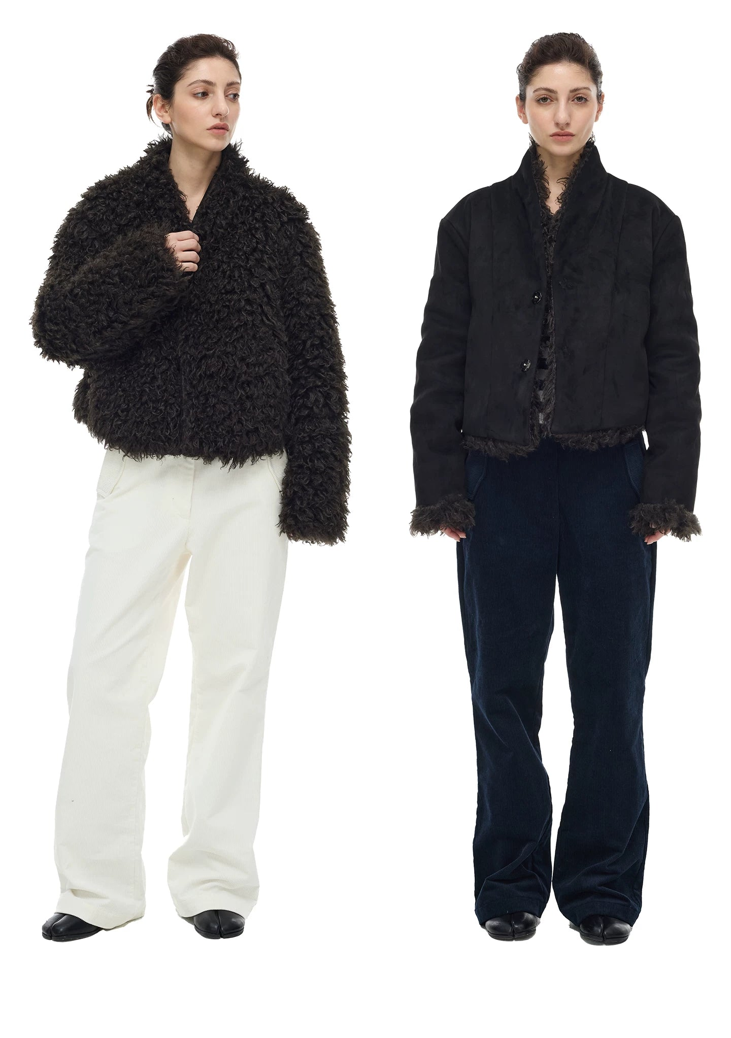 Lorbrv | Eco-Friendly Reversible Wool and Faux Fur Jacket