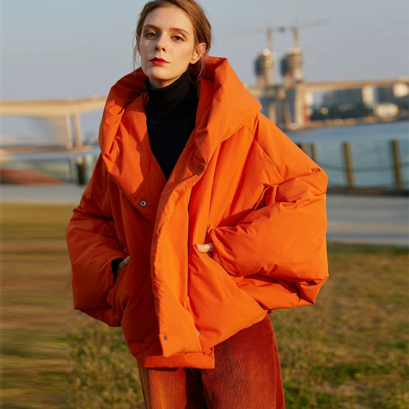 Lorbrv | Bat-Sleeve High-End Down Jacket for Women