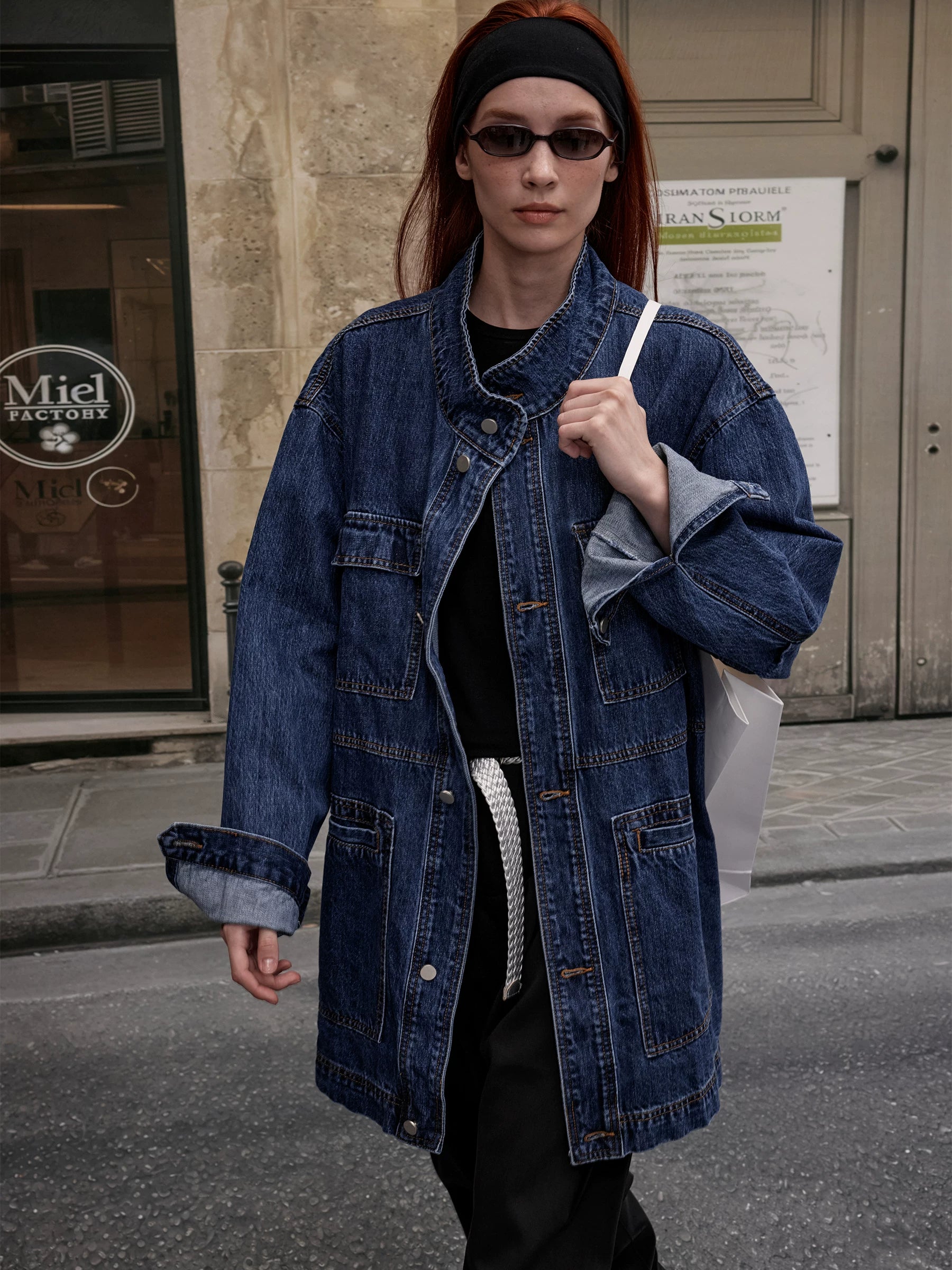 Lorbrv | American Street Style Washed Distressed Denim Jacket