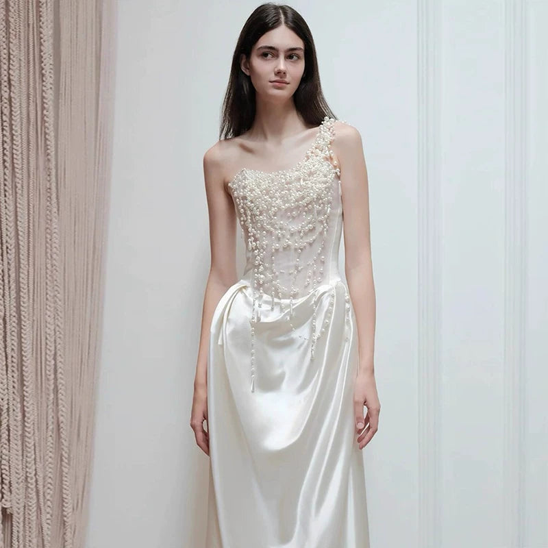 Lorbrv | French High-End Light Luxury White Wedding Dress