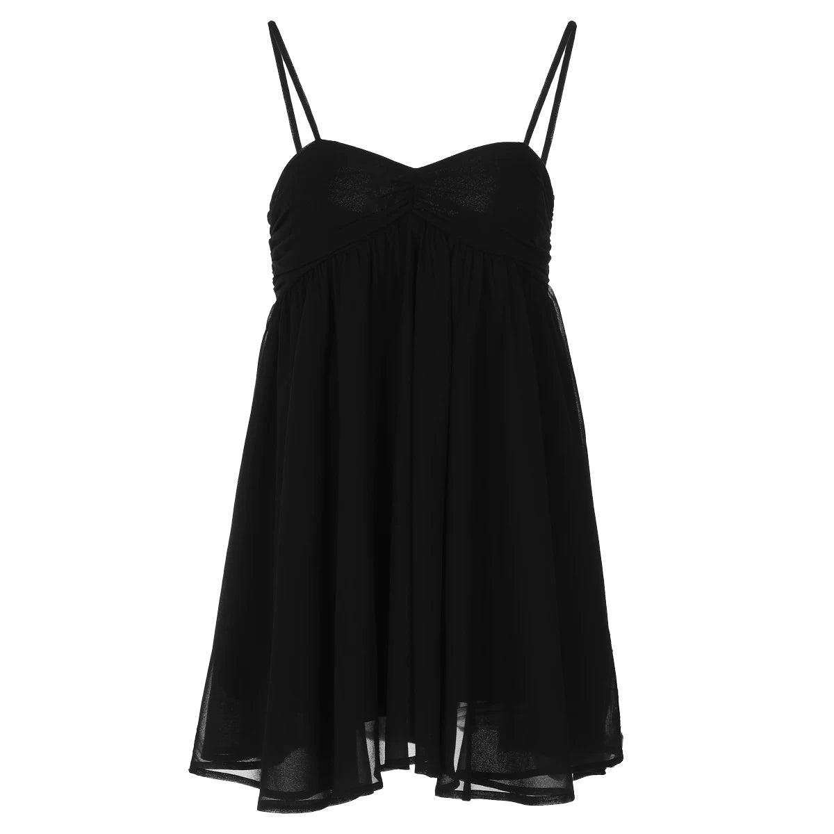 Lorbrv | Pure Desire One-Shoulder High-Waist Chiffon A-Line Mini Dress for Women