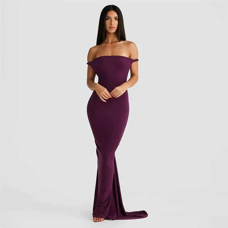 Lorbrv | Black Halter Neck Backless Pleated Maxi Dress for Party and Evening