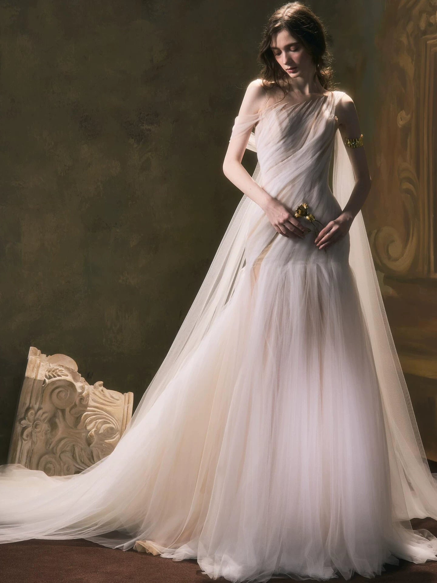 Lorbrv | Forest Fairy Light Wedding Dress for Brides
