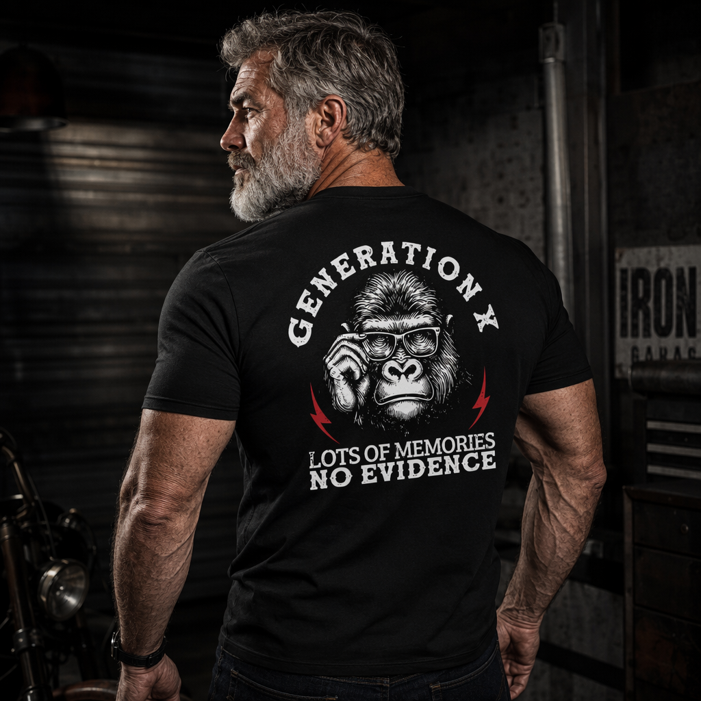 Generation X Lots Of Memories No Evidence Monkey T-shirt