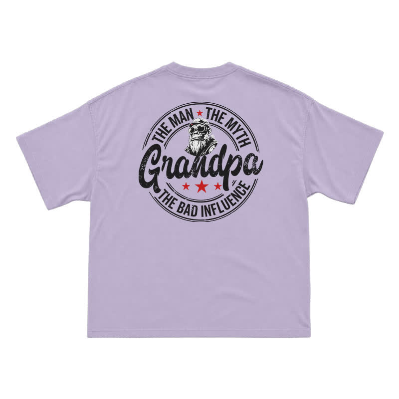 The Man The Myth Grandpa Funny Graphic T-Shirt for Men | Grandpa Humor Tee - Purple - US16-18(2XL) - image 11