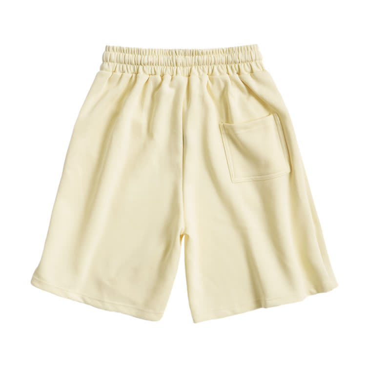 Cotton Solid Color Drawstring Pocket Shorts - image 14