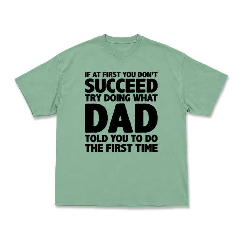 Casual Bold Slogan Graphic Cotton Blend T-Shirt - Light Green - US16-18(2XL) - image 4