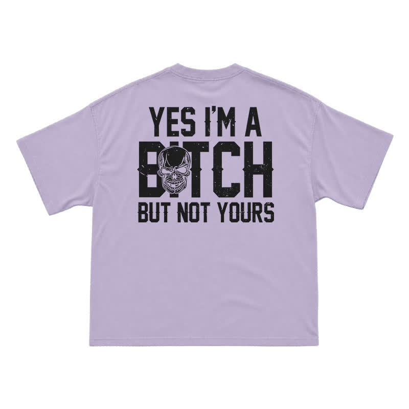 Not Yours Statement Graphic Relaxed Fit Streetwear T-Shirt - Purple - US16-18(2XL) - image 9