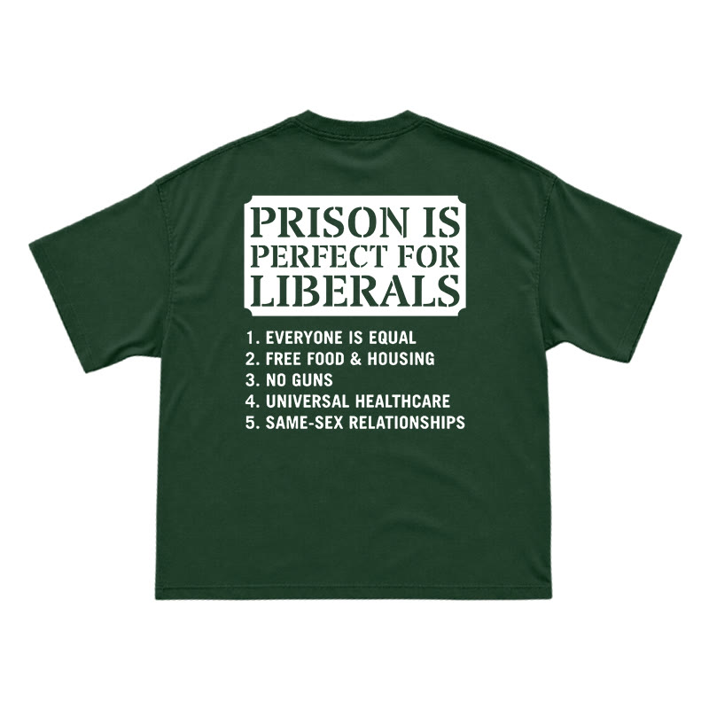 Streetwear Slogan Graphic Crewneck Tee with Bold Back Print - Green - US16-18(2XL) - image 13