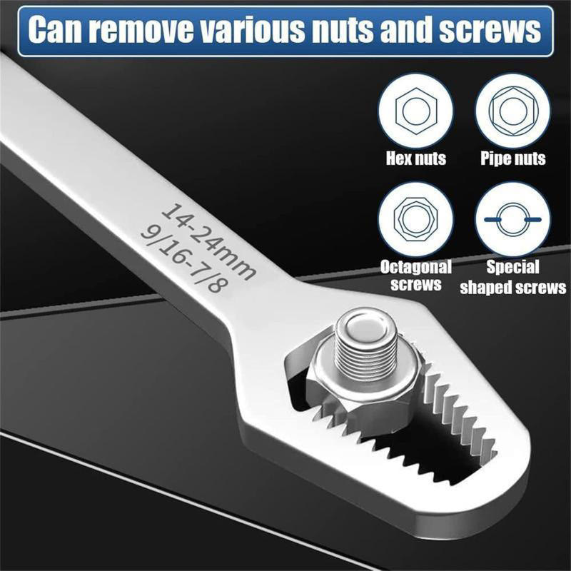8-24mm Self-tightening Wrench,Double-head Torx Spanner - image 3