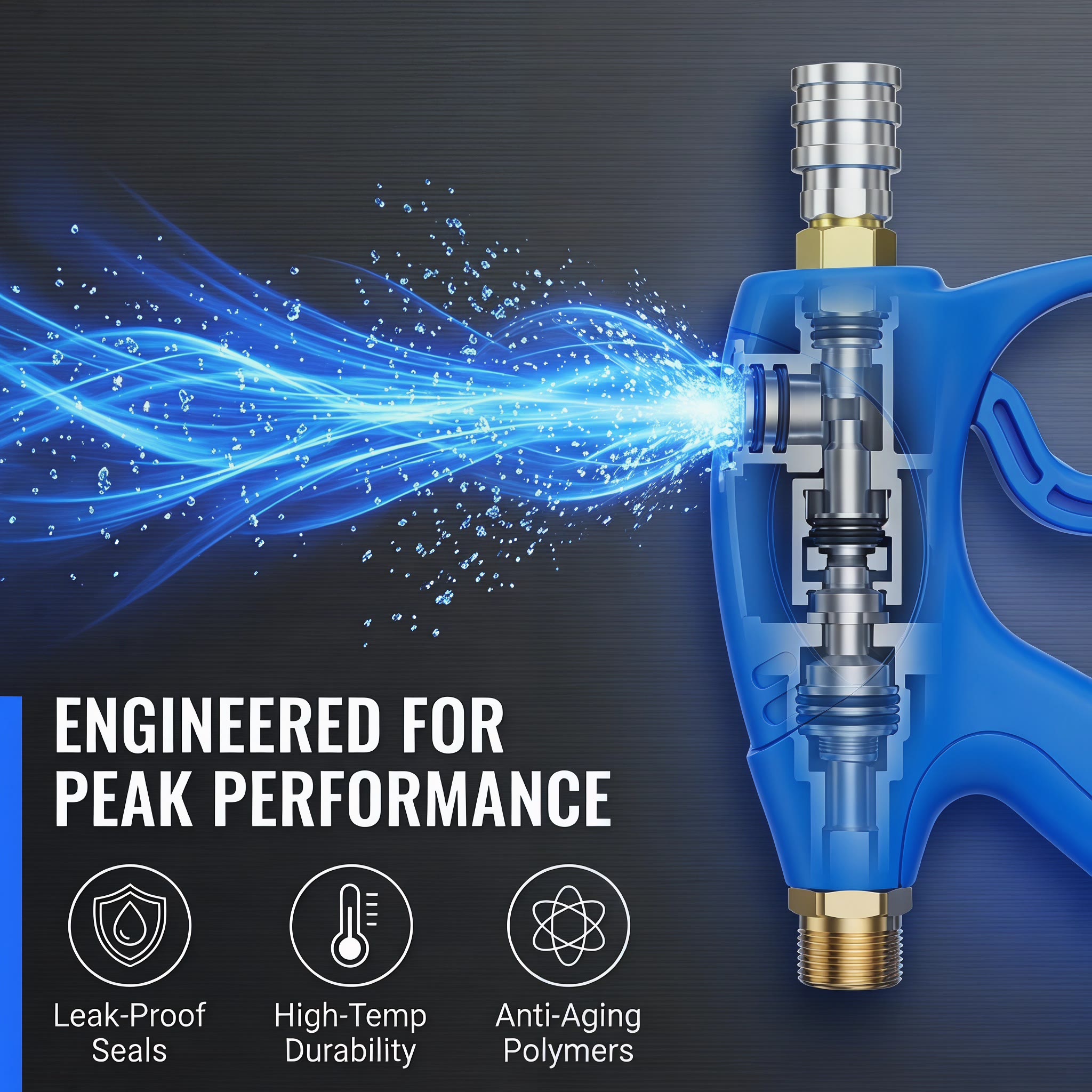 M22 Quick Connect High Pressure Car Wash Gun, Short Water Gun - image 2