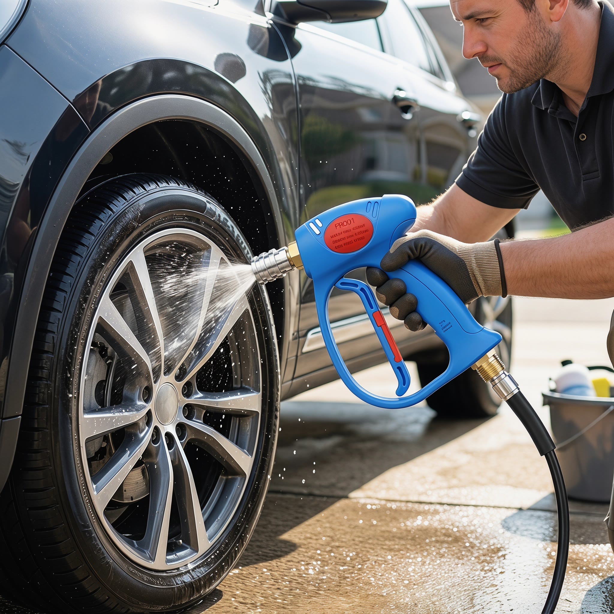 M22 Quick Connect High Pressure Car Wash Gun, Short Water Gun - image 1