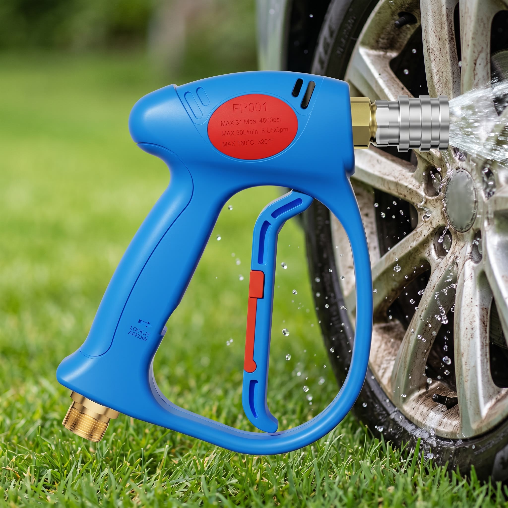 M22 Quick Connect High Pressure Car Wash Gun, Short Water Gun - image 7