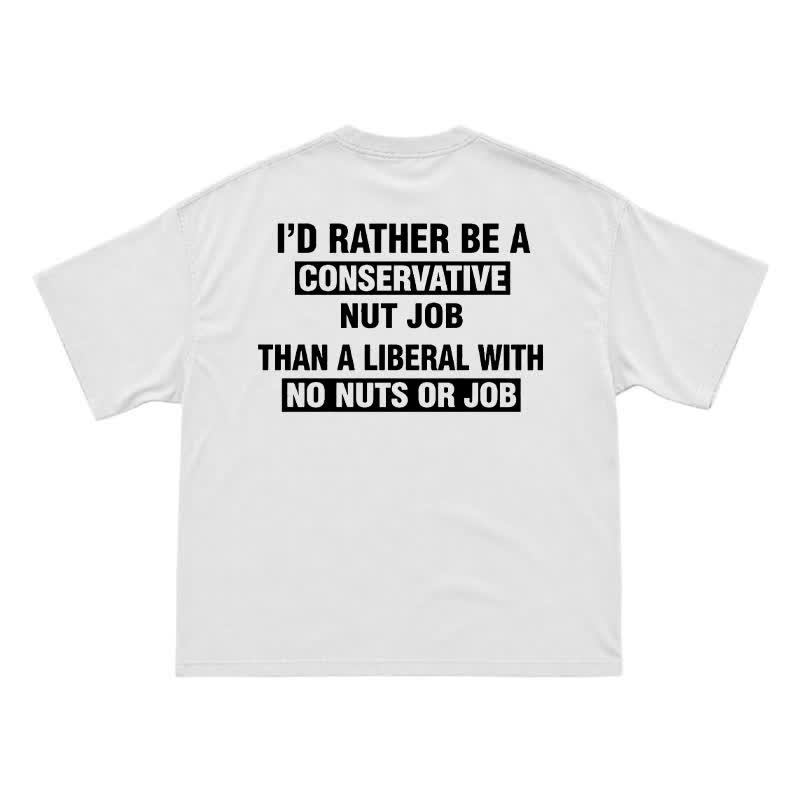 Streetwear Slogan Graphic Boxy Fit Cotton Jersey Tee - White - US16-18(2XL) - image 2