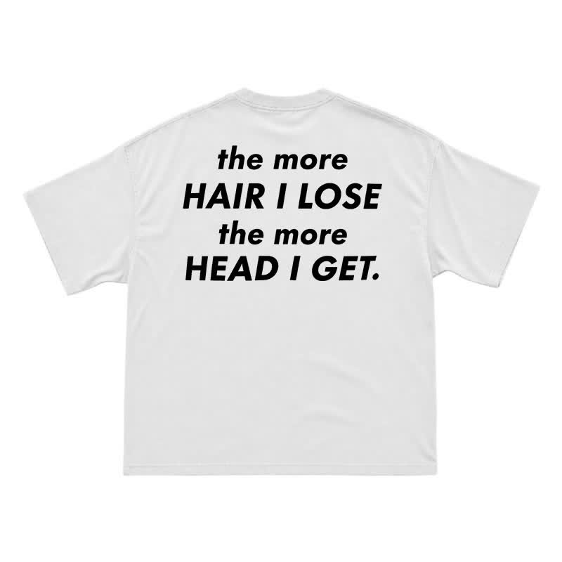 Street Humor Statement Back Print Relaxed Fit Short Sleeve T Shirt - White - US16-18(2XL) - image 2
