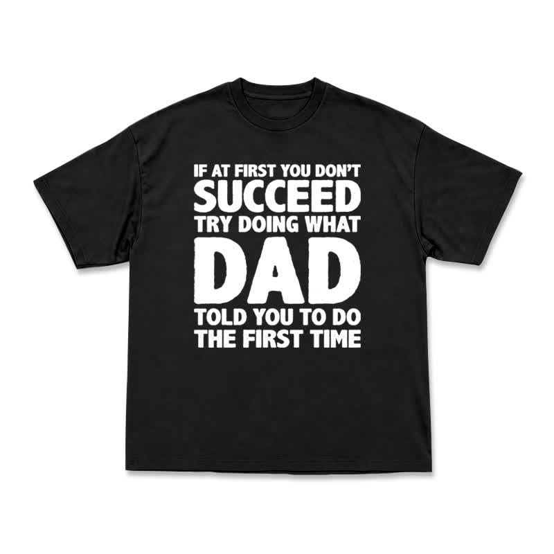 Casual Bold Slogan Graphic Cotton Blend T-Shirt - Black - US16-18(2XL) - image 1