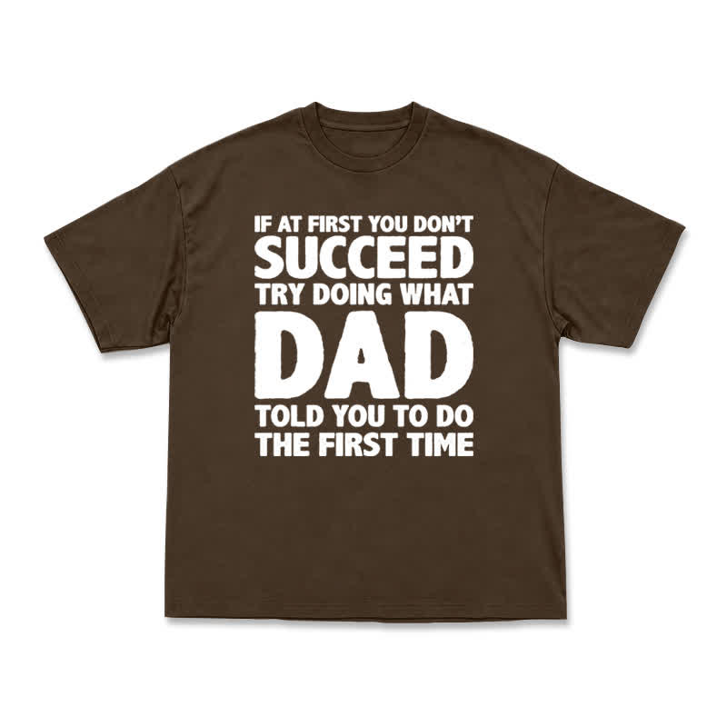 Casual Bold Slogan Graphic Cotton Blend T-Shirt - Coffee - US16-18(2XL) - image 14