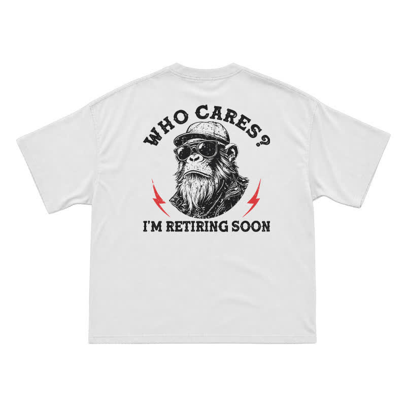 Who Cares? I'm Retiring Soon Funny T-Shirt for Men - White - US16-18(2XL) - image 2