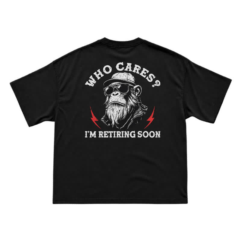 Who Cares? I'm Retiring Soon Funny T-Shirt for Men - Black - US16-18(2XL) - image 1