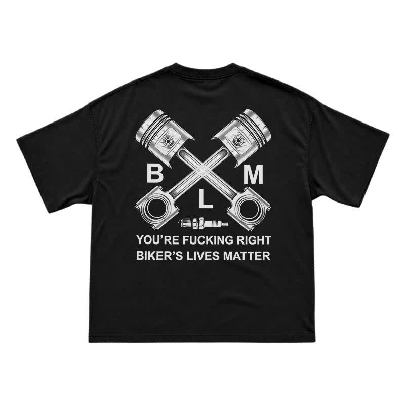 Motorcycle Engine T-Shirt – Vintage Biker Garage Graphic Tee For Men - Black - US16-18(2XL) - image 1
