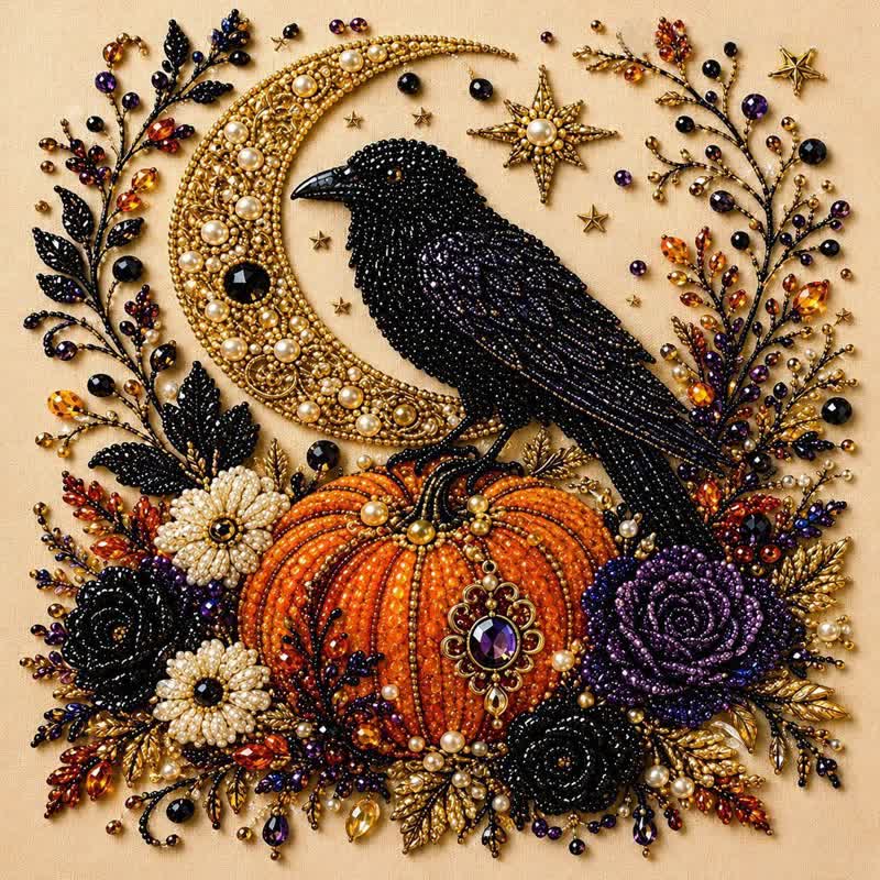 Halloween Ghost Pearl Art DIY Kit, Spooky Cute 3D Diamond Painting Crafts, DIY Fall Home Decor Wall Art, Beginner DIY Seasonal Party Gift - image 6