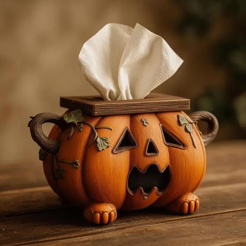 Halloween Pumpkin Tissue Box Holder - image 2