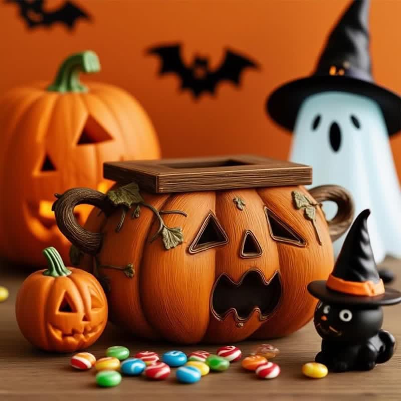 Halloween Pumpkin Tissue Box Holder - image 3