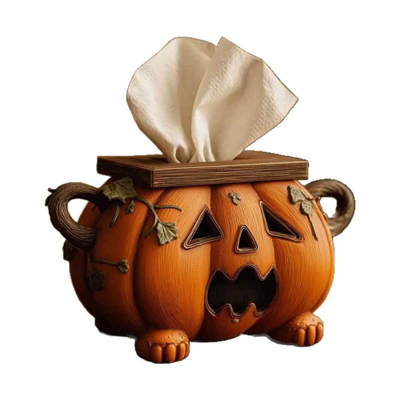Halloween Pumpkin Tissue Box Holder - image 4