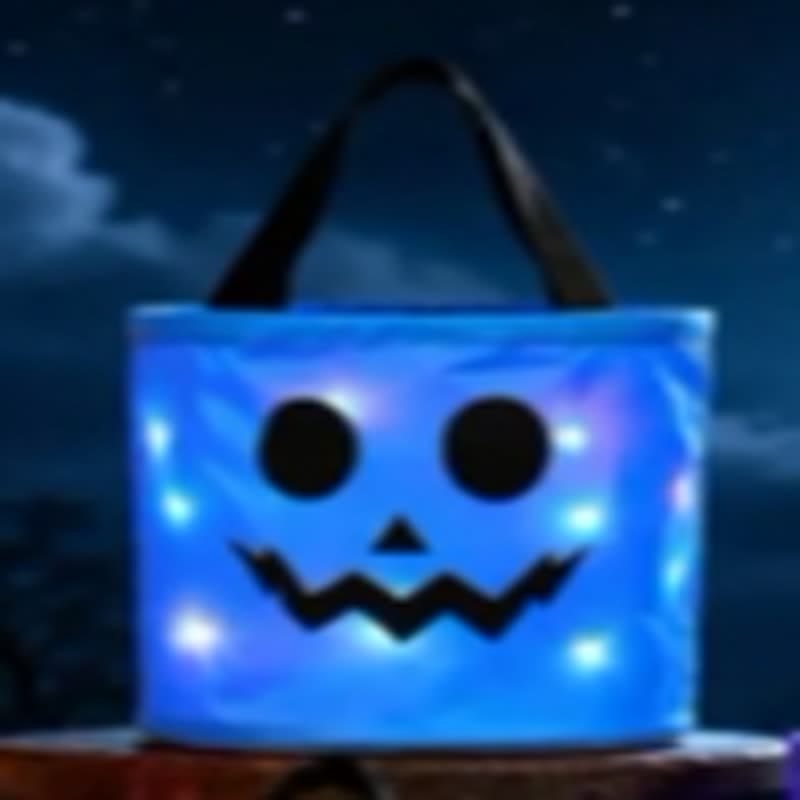 🎃3/4 Pcs Halloween Candy Bucket with LED Lights✨ - Blue - image 14
