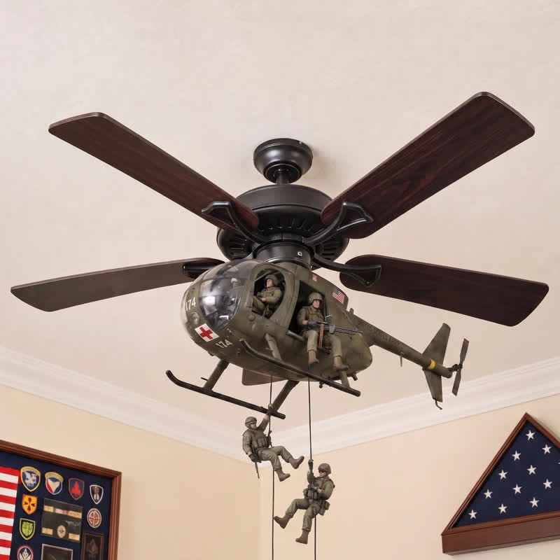 Military Helicopter Fan Attachment - MH-6 Little Bird - Rappel Edition - image 10
