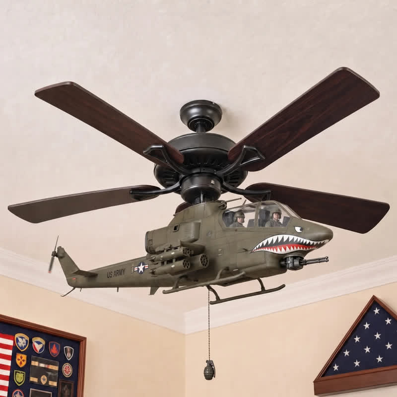 Military Helicopter Fan Attachment - The Cobra - Shark Mouth - image 3