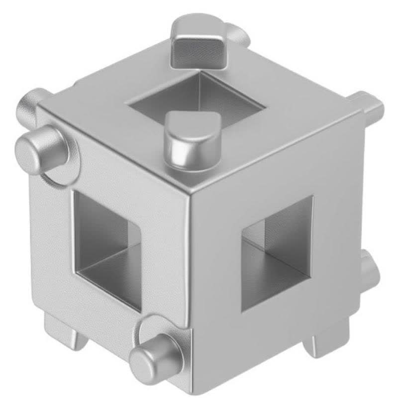 Car Cube Brake Caliper Compression Tool with 3/8" Square Drive Hole,6 Sides Brake Piston Tool for Adjusting Pistons,Steel Car Accessories Rear Brakes Caliper Tools for Disc Brakes - image 3