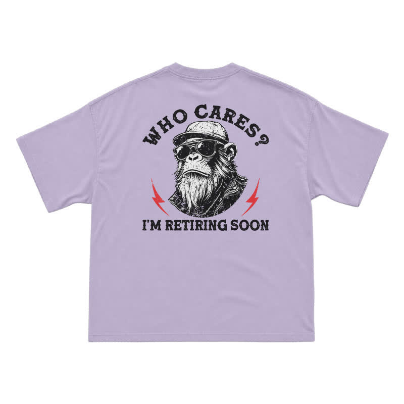 Who Cares? I'm Retiring Soon Funny T-Shirt for Men - Purple - US16-18(2XL) - image 4