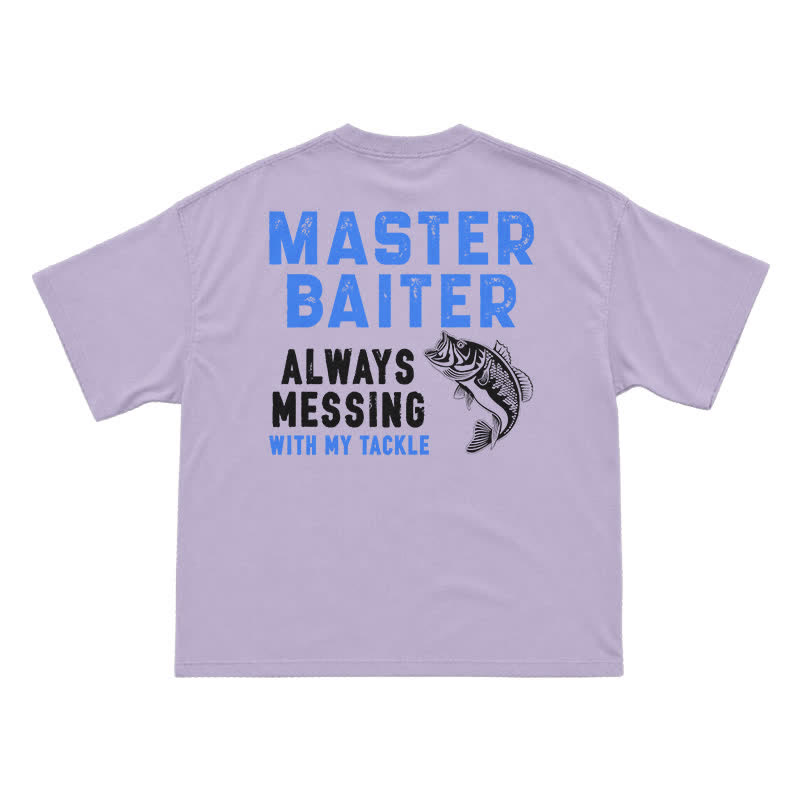 Master Baiter Novelty Back Graphic Relaxed Fit T-Shirt - Purple - US16-18(2XL) - image 9