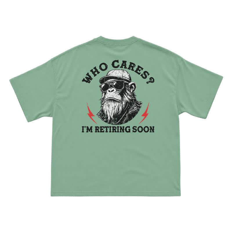 Who Cares? I'm Retiring Soon Funny T-Shirt for Men - Light Green - US16-18(2XL) - image 7