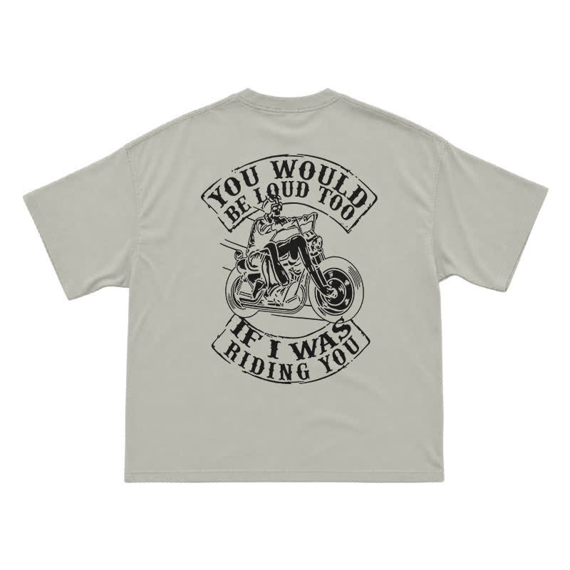 Moto Spirit Oversized Back Print Streetwear T-Shirt - Warm Grey - US16-18(2XL) - image 4