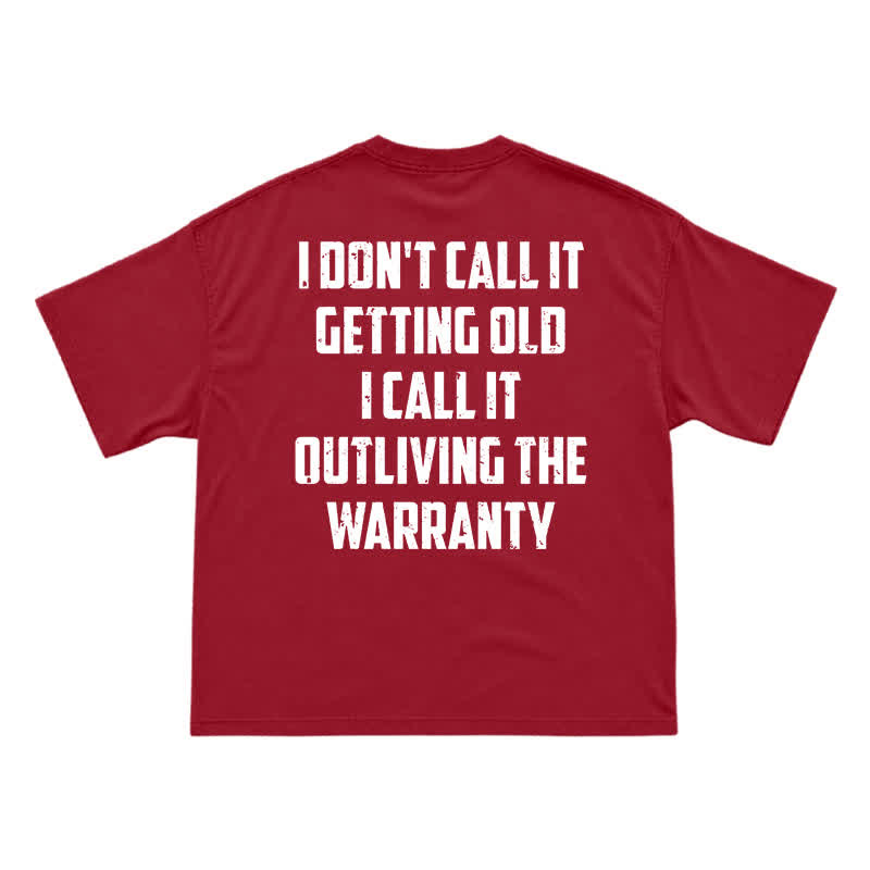 Vintage Distressed Back Graphic Relaxed Crew Neck T-Shirt - Red - US16-18(2XL) - image 15