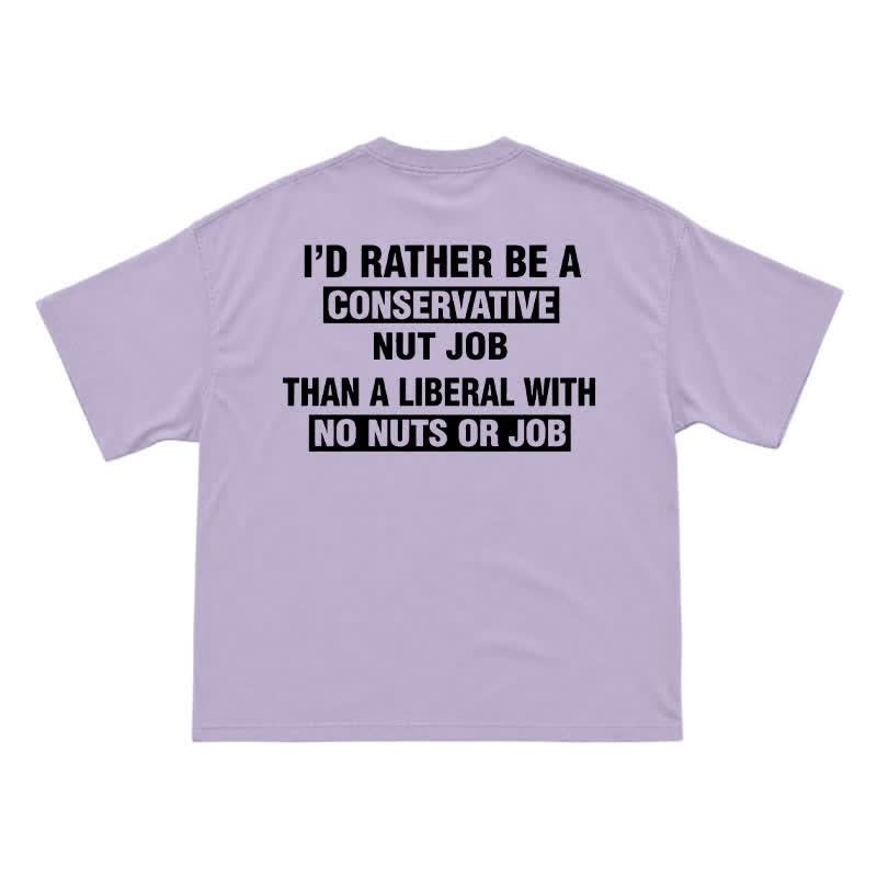 Streetwear Slogan Graphic Boxy Fit Cotton Jersey Tee - Purple - US16-18(2XL) - image 12