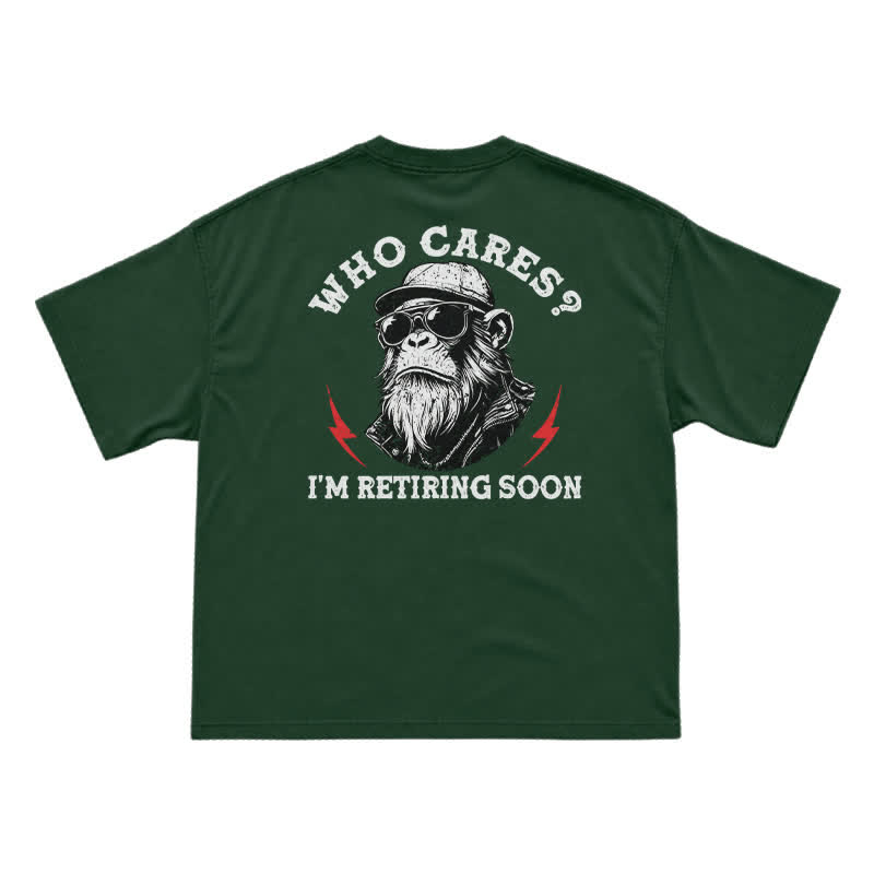 Who Cares? I'm Retiring Soon Funny T-Shirt for Men - Green - US16-18(2XL) - image 5
