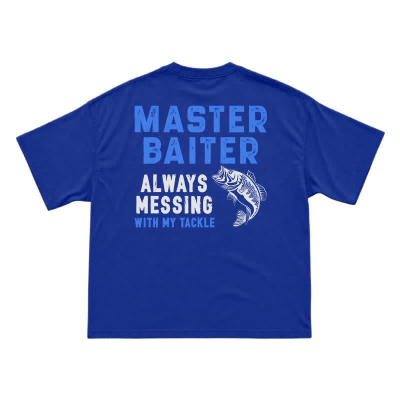 Master Baiter Novelty Back Graphic Relaxed Fit T-Shirt - Blue - US16-18(2XL) - image 11