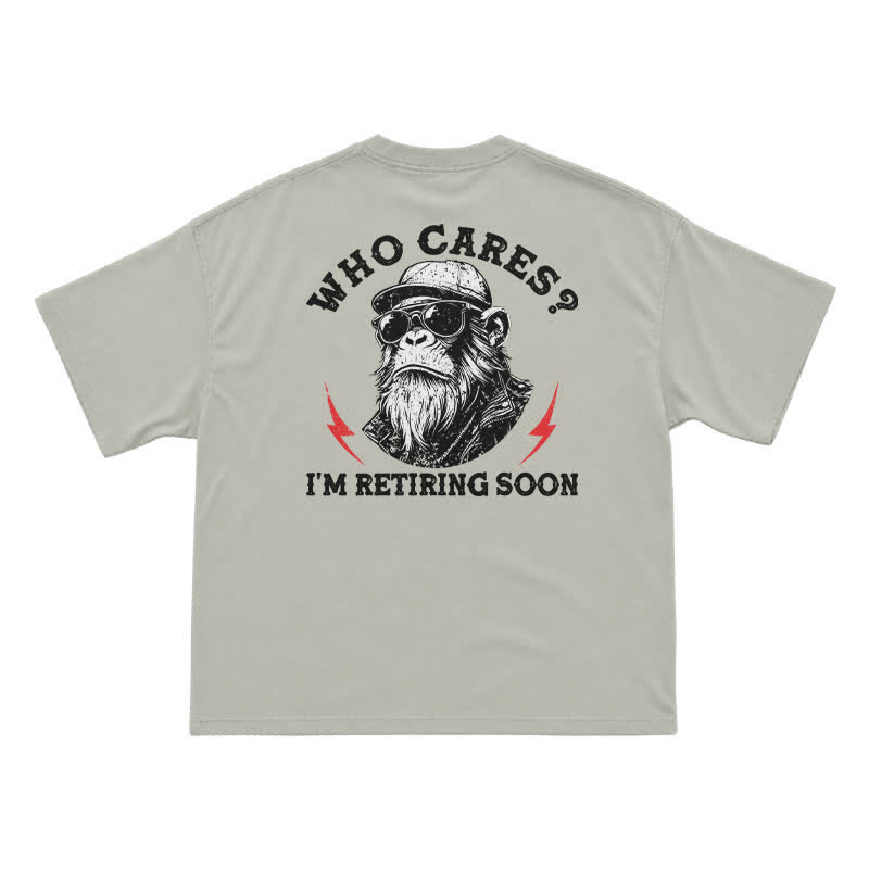 Who Cares? I'm Retiring Soon Funny T-Shirt for Men - Warm Grey - US16-18(2XL) - image 9