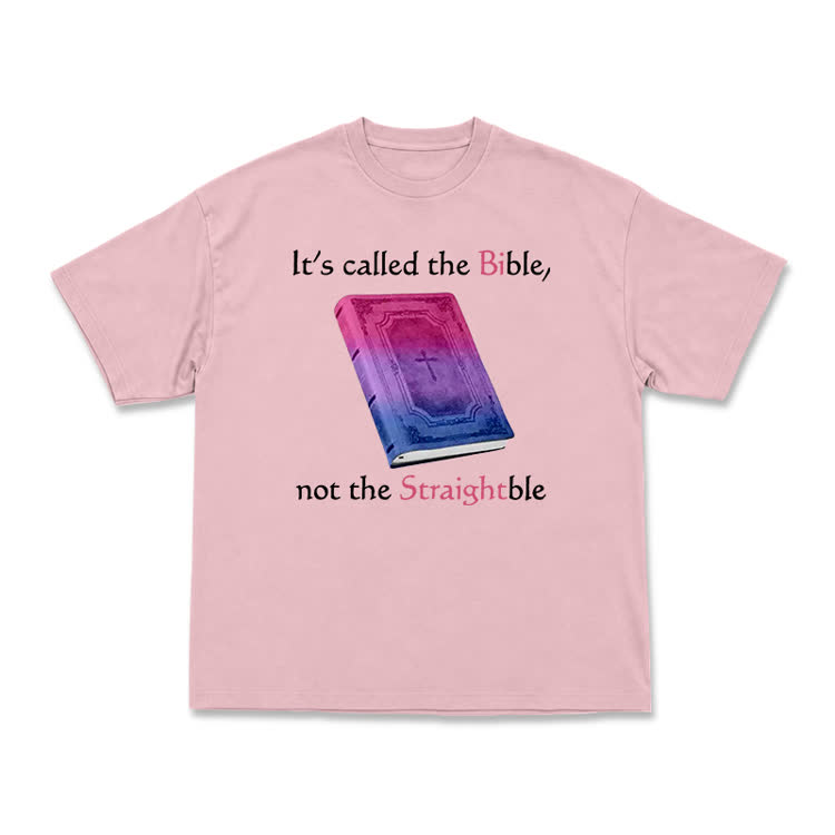 Bold Faith Message Book Print Unisex T-Shirt - Pink - US16-18(2XL) - image 6