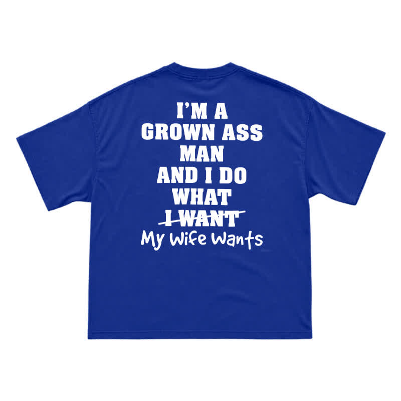 Relaxed Humor Graphic Short Sleeve Back Print T-Shirt - Blue - US16-18(2XL) - image 13
