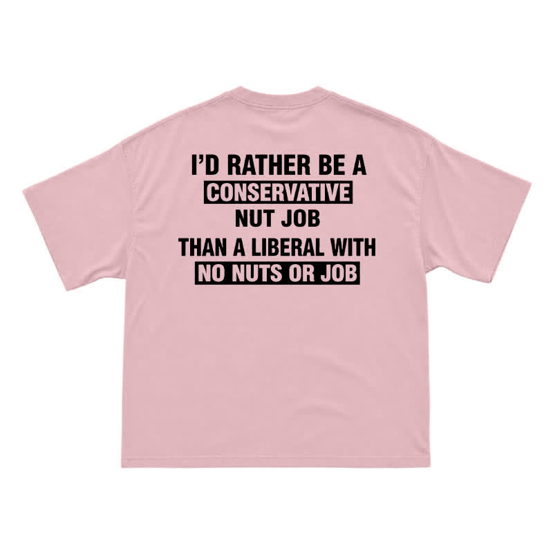 Streetwear Slogan Graphic Boxy Fit Cotton Jersey Tee - Pink - US16-18(2XL) - image 11