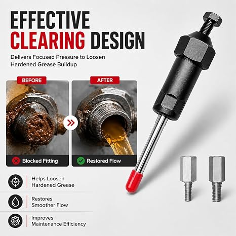 Heavy Duty Grease Fitting Cleaner Tool