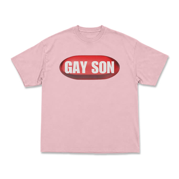 Statement Streetwear Gay Son Graphic T-Shirt - Pink - US16-18(2XL) - image 7